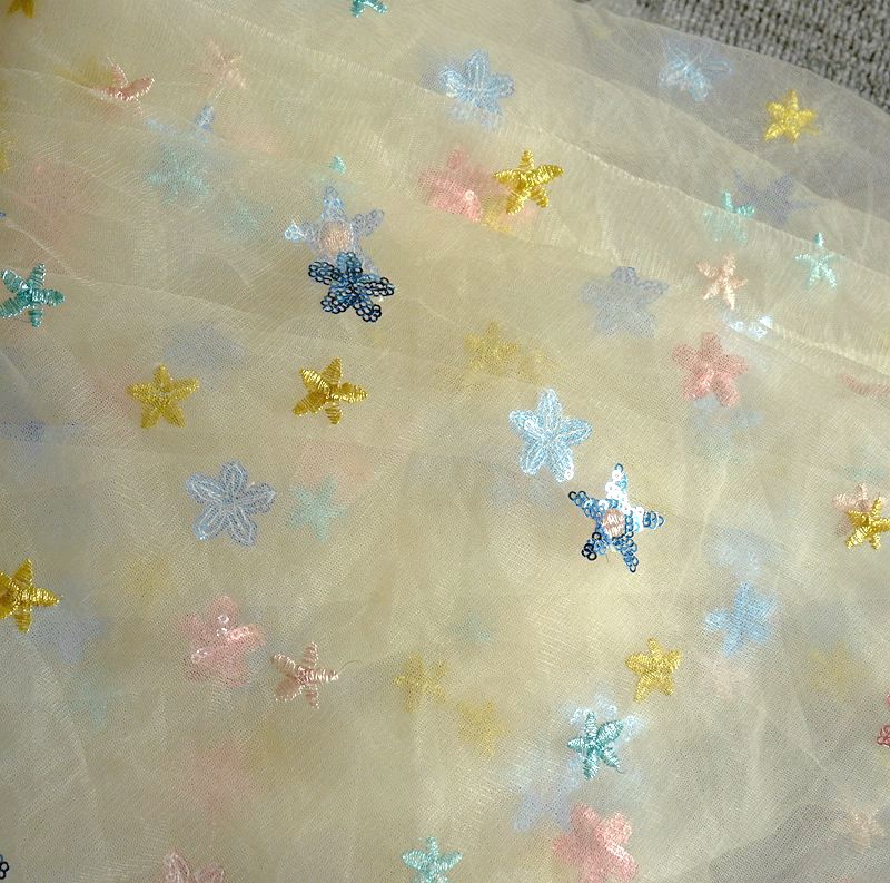 50x150cm Embroidered Star Net  - đánh giá và giá Baby Clothing Organic