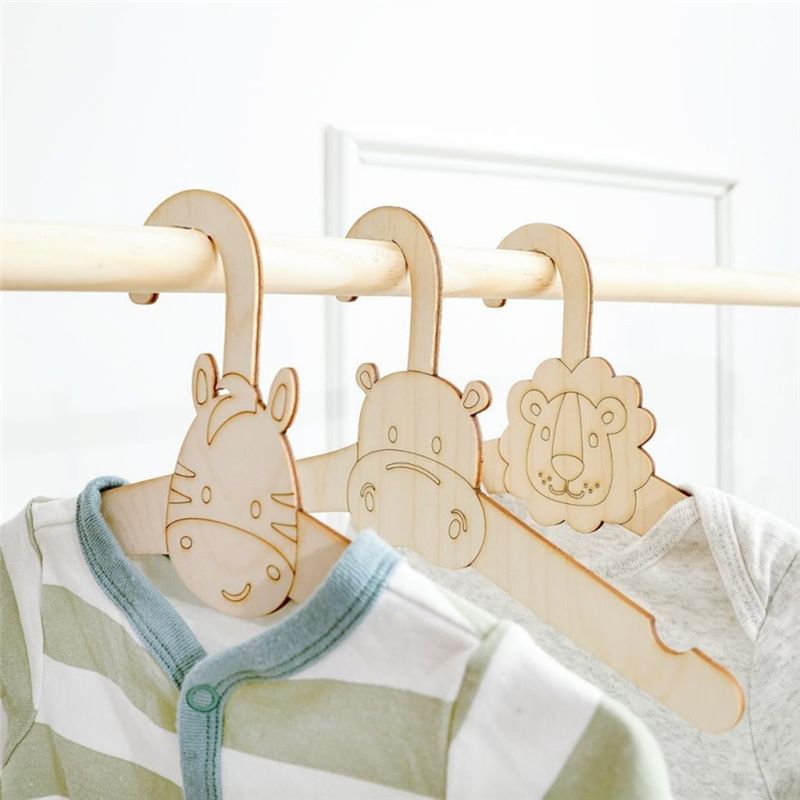 20PCS Cute Wooden Clothes Hang - đánh giá và giá Baby Clothing Hanging Rack