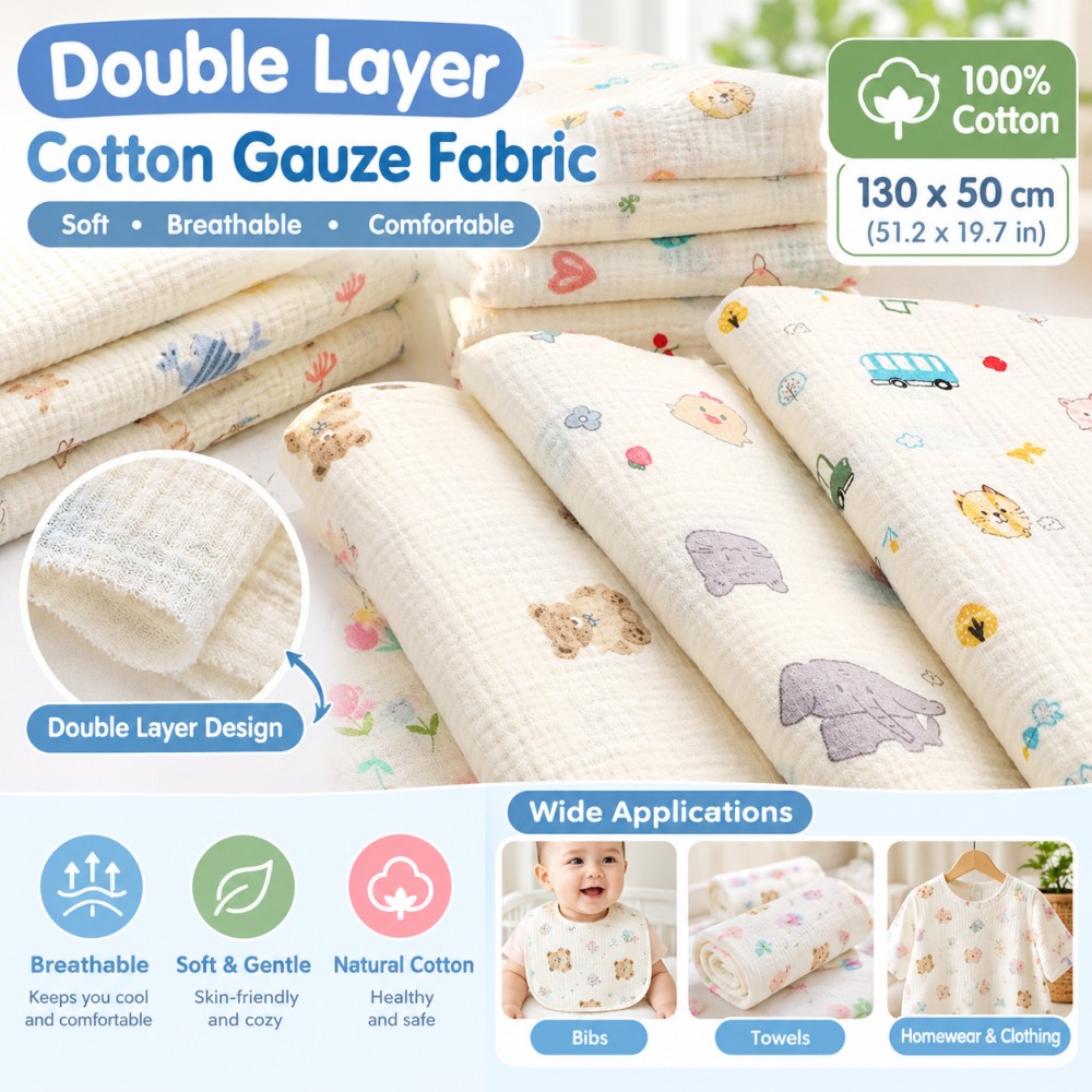 130x50cmcotton double-layer ga - đánh giá và giá Baby Clothing Usa