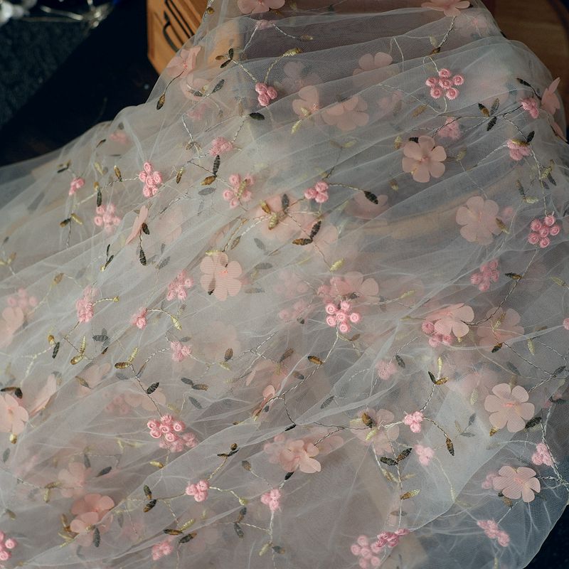 0.5m Embroidered Flower Mesh F - đánh giá và giá Baby Clothing Organic