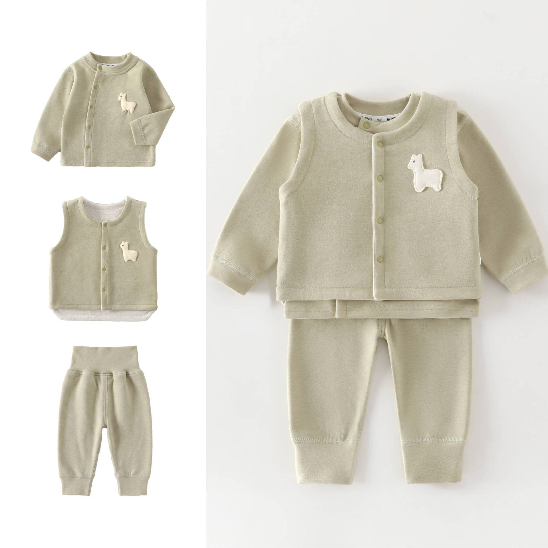 0-4 Year Old Baby Vest+long Sl - đánh giá và giá Baby Clothing High Quality