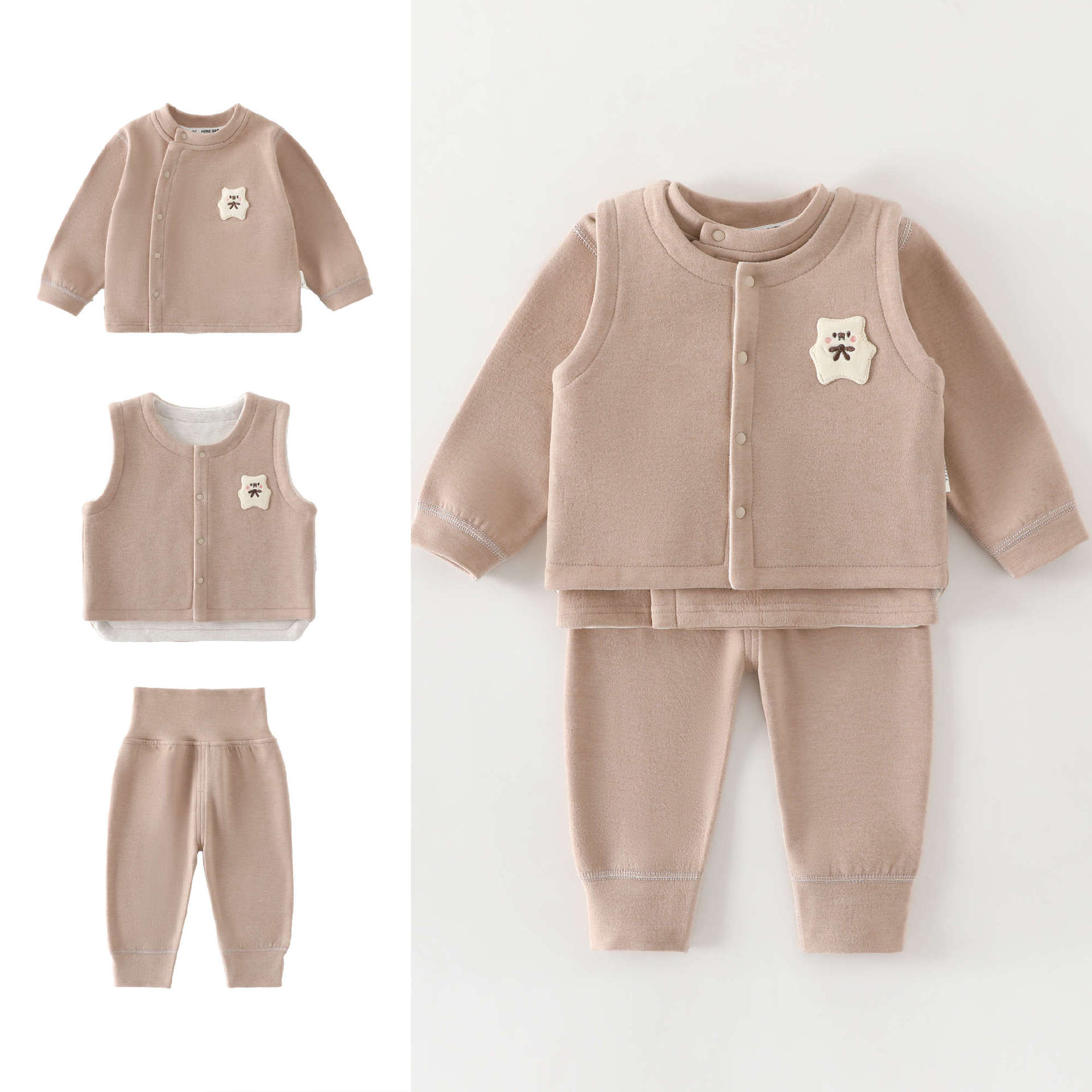 0-4 Year Old Baby Vest+long Sl - đánh giá và giá Baby Clothing High Quality
